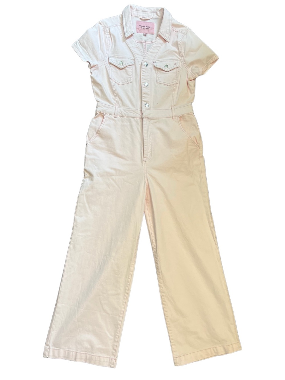 Denim Blush Pink Juicy Couture Jumpsuit